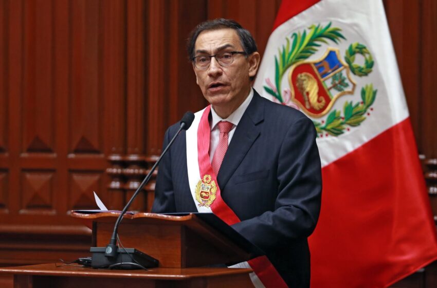  El congreso de Perú destituyó al presidente Martín Vizcarra
